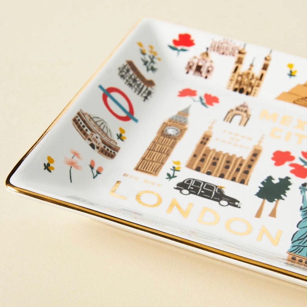 Rifle Paper Co. - Porcelain Catchall Tray - Bon Voyage - Picture 5 of 5